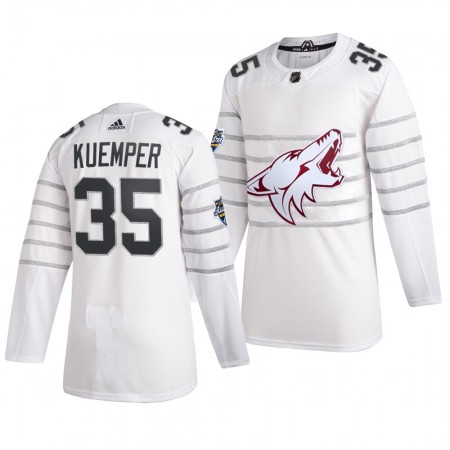 Camisola Arizona Coyotes Darcy Kuemper 35 Cinza Adidas 2020 NHL All-Star Authentic - Homem
